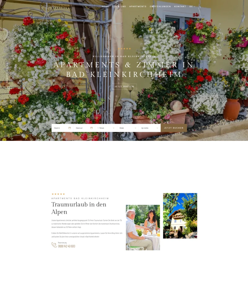 Apartments Bad Kleinkirchheim Homepage kaufen