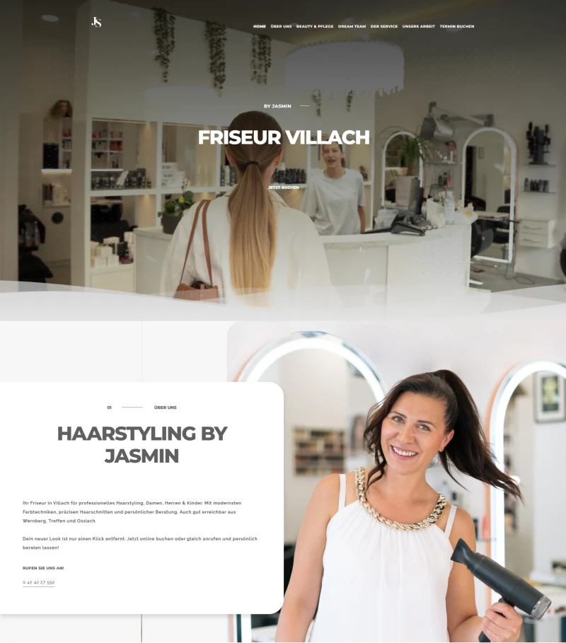 Hairstyling by Jasmin Friseur Villach Homepage kaufen
